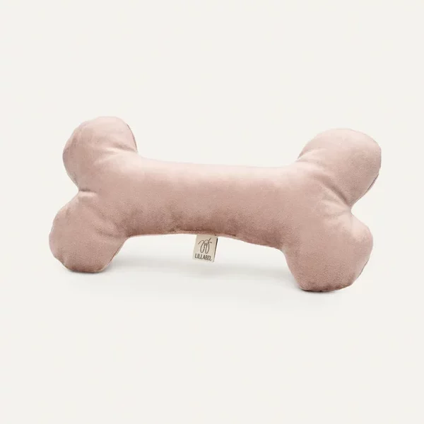 Lillabel Plush dog bone toy FETCH Dusty rose product image