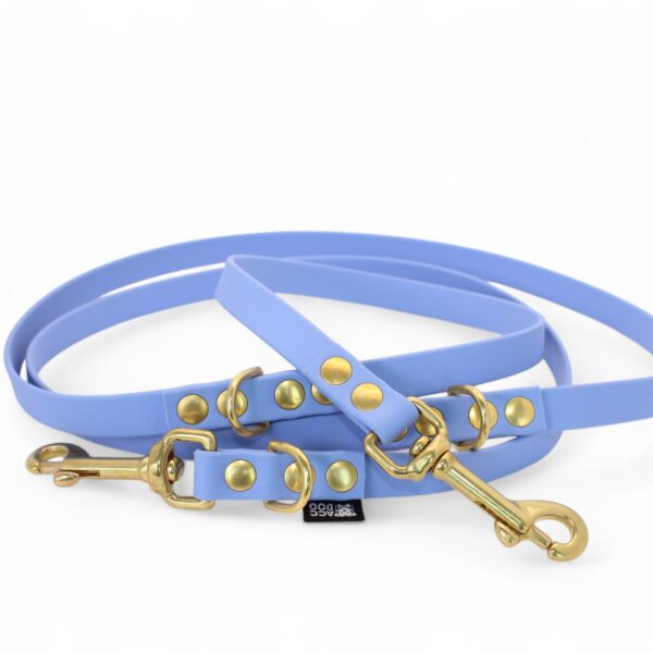 ACC Biothane® Multi-Clip Leash 165cm/16mm lavender and brass finishings